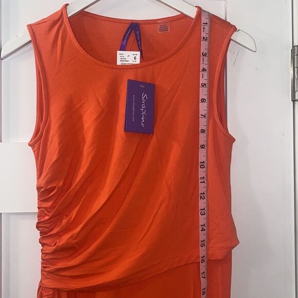 Seraphine Maternity Maxi Dress Nursing Maxi Dress Coral - Picture 9 of 16